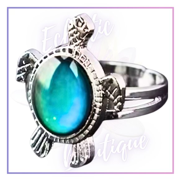 Fun & Elegant Turtle Mood Ring! Girls or Women. - Picture 4 of 12